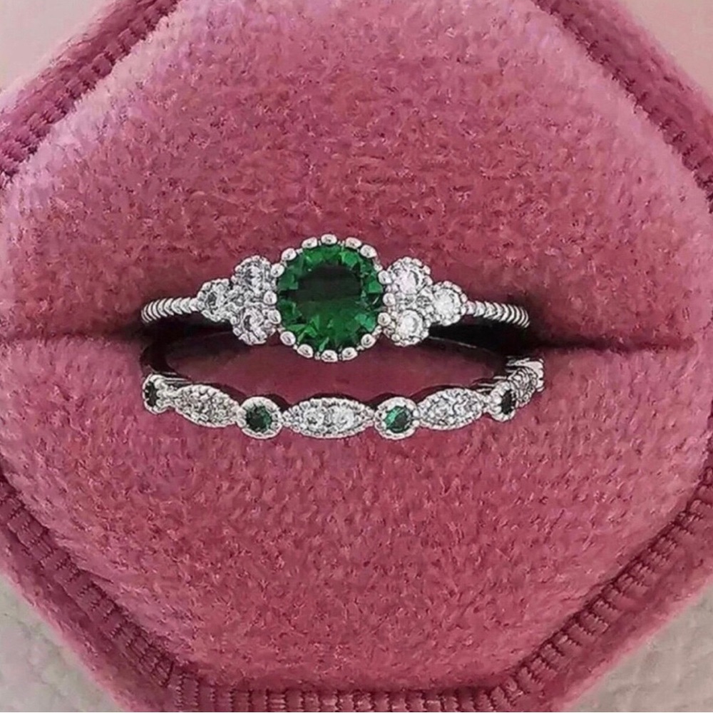 Sterling Silver Ring Set - Picture 2 of 2